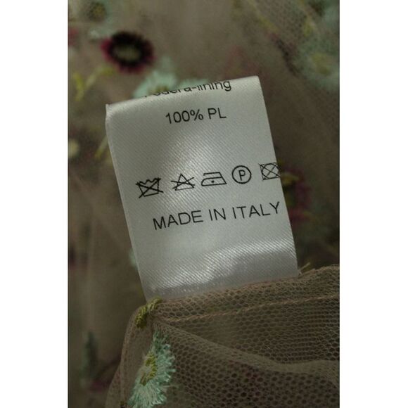 Luisa Beccaria Floral Embroidered Mesh Blouse in Multicolor Polyester - Picture 7 of 7